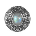 Rainbow Moonstone Gemstone 925 bijoux solides en argent